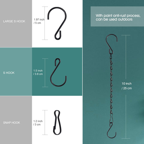 Fetanten chain demonstrating 12-pound capacity for planters or feeders