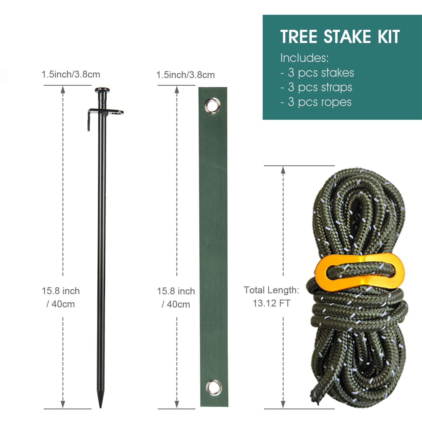 Fetanten kit in action straightens a leaning sapling with steel anchors.