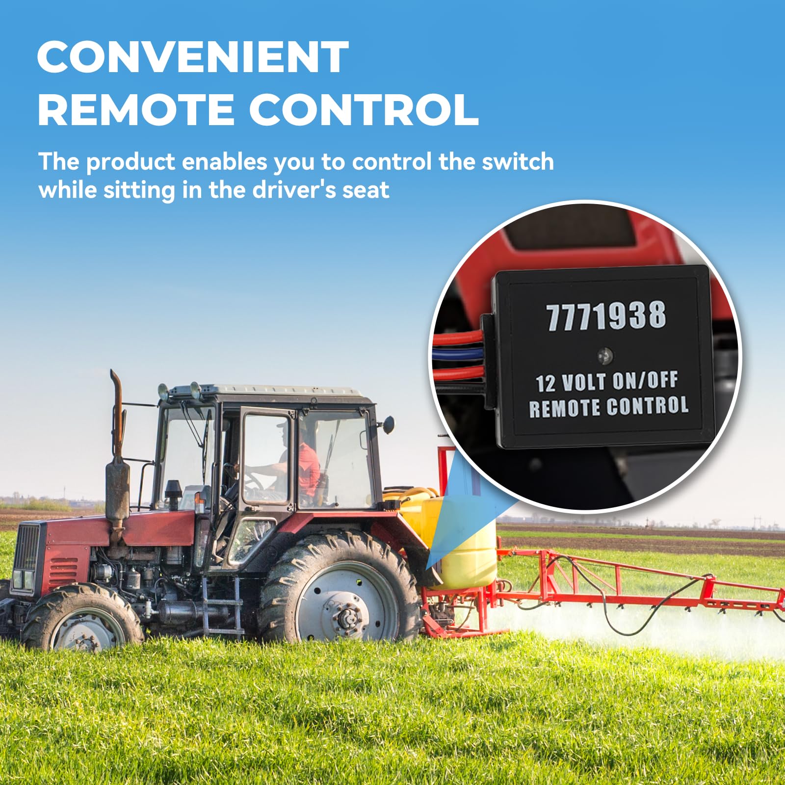 Fetomc remote switch supports efficient field tasks with remote spray control.