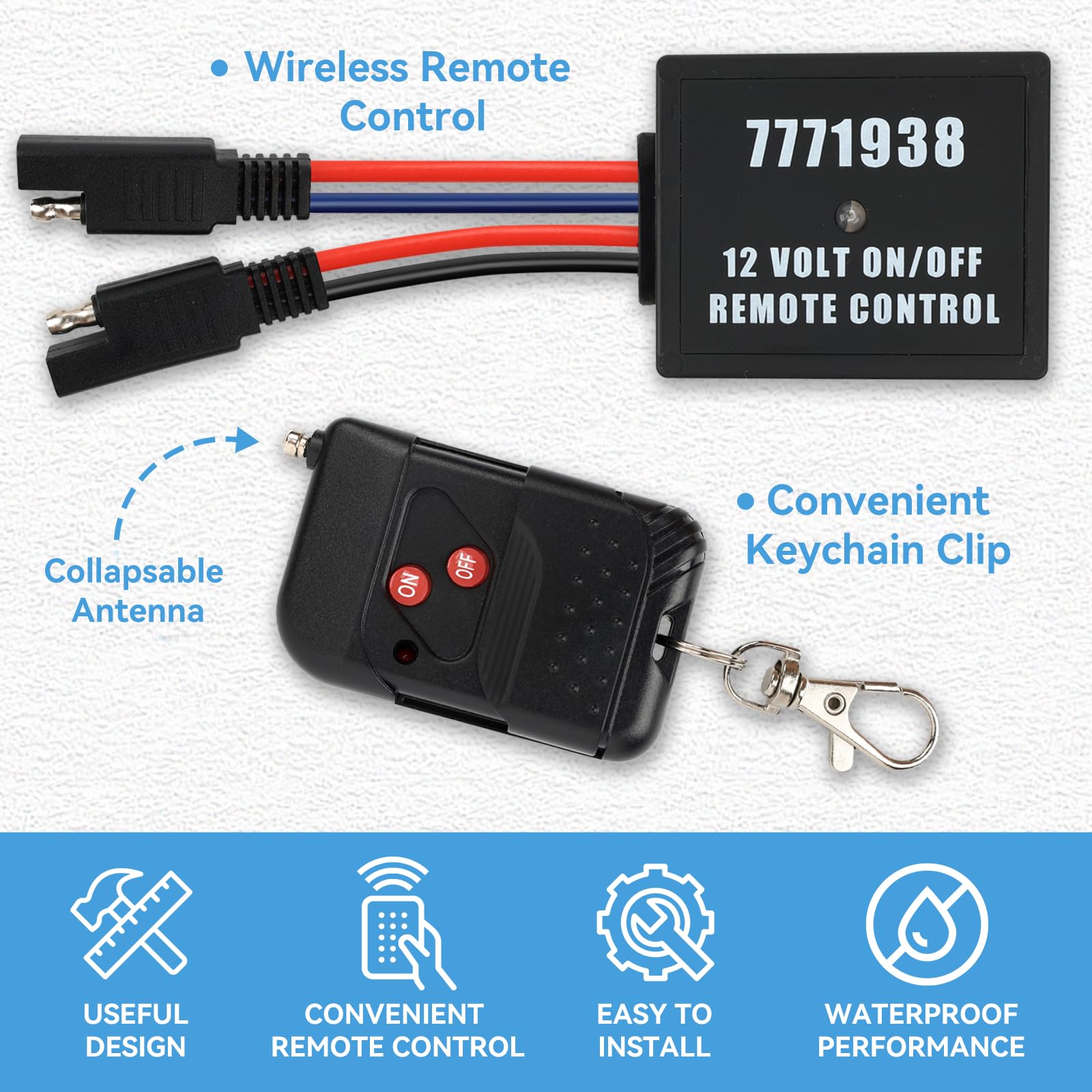 Fetomc wireless remote antenna retractable improves signal strength for reliable spray control.