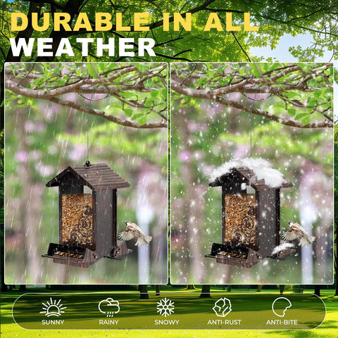 FETUSI All-metal construction offers durability and rust resistance.