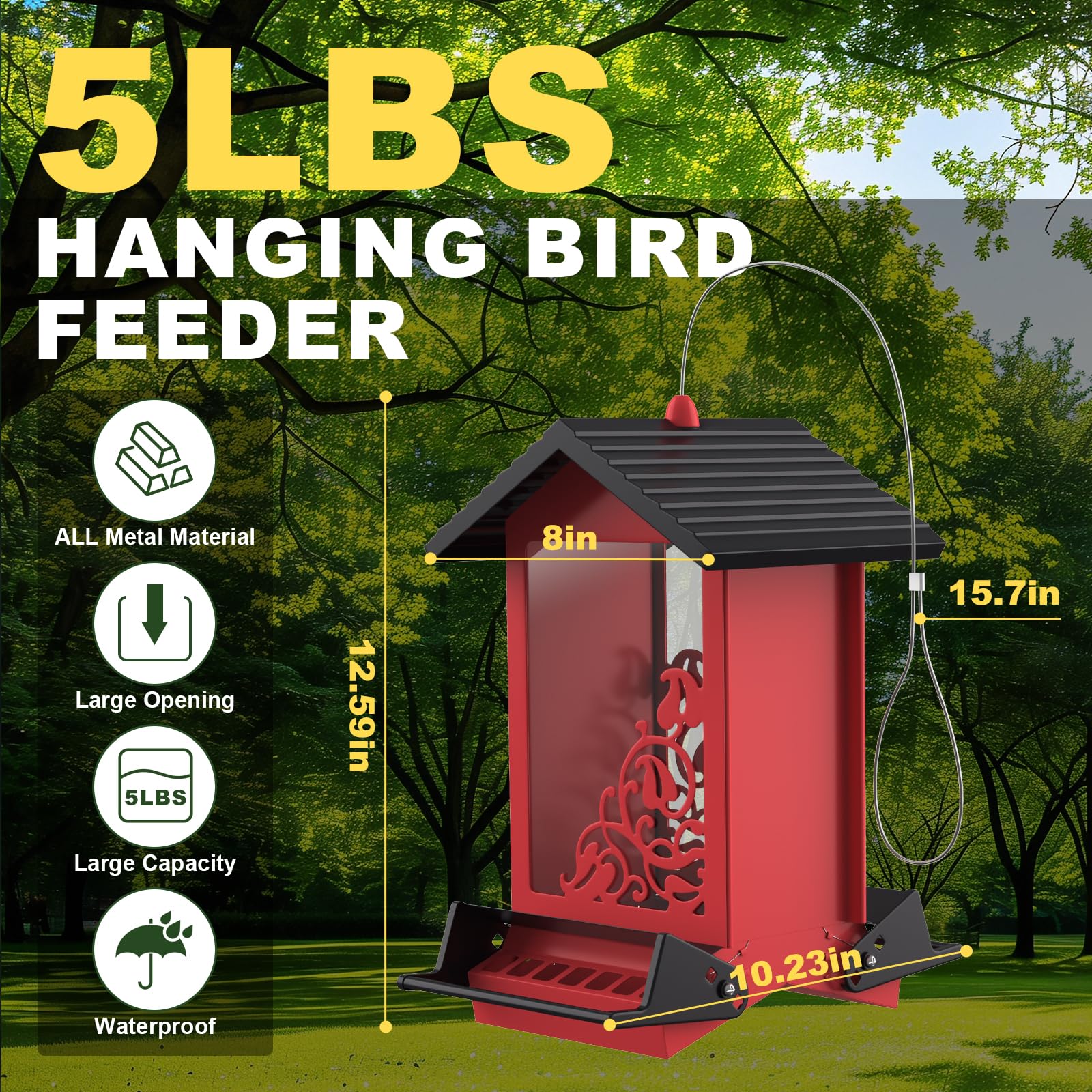 FETUSI detachable roof simplifies refilling and cleaning outdoors.