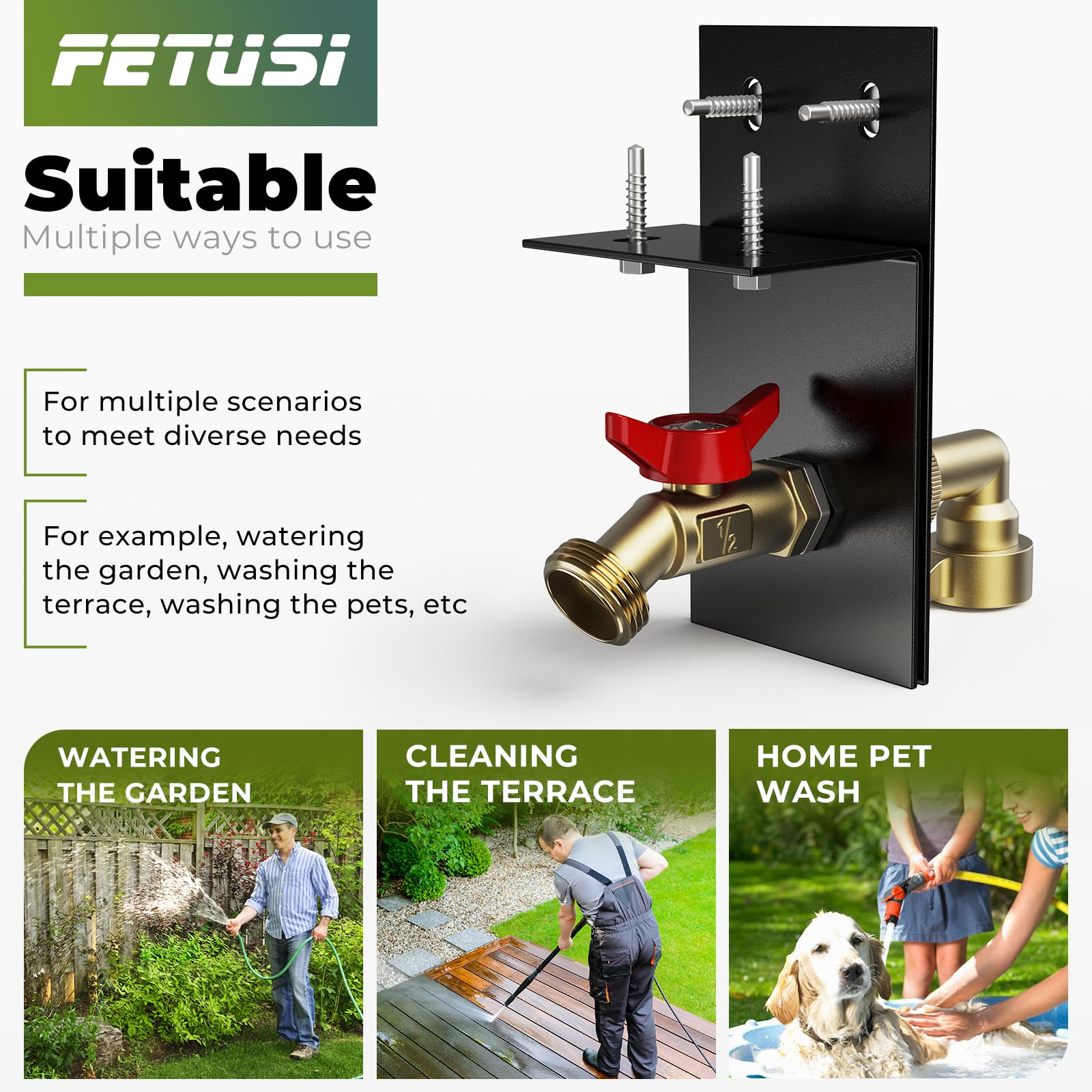 Quick DIY installation guide included with self-tapping screws and screwdriver
