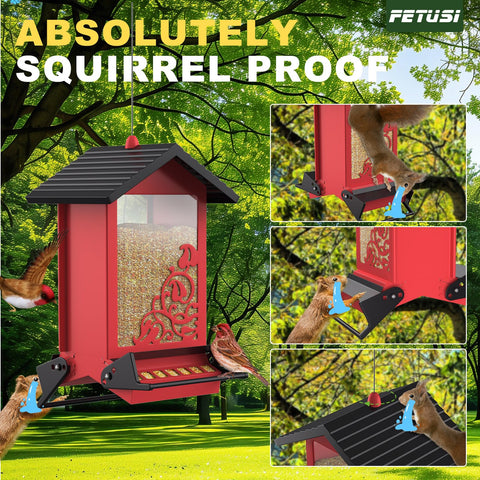 FETUSI all-metal chew-proof design resists weather and rust.