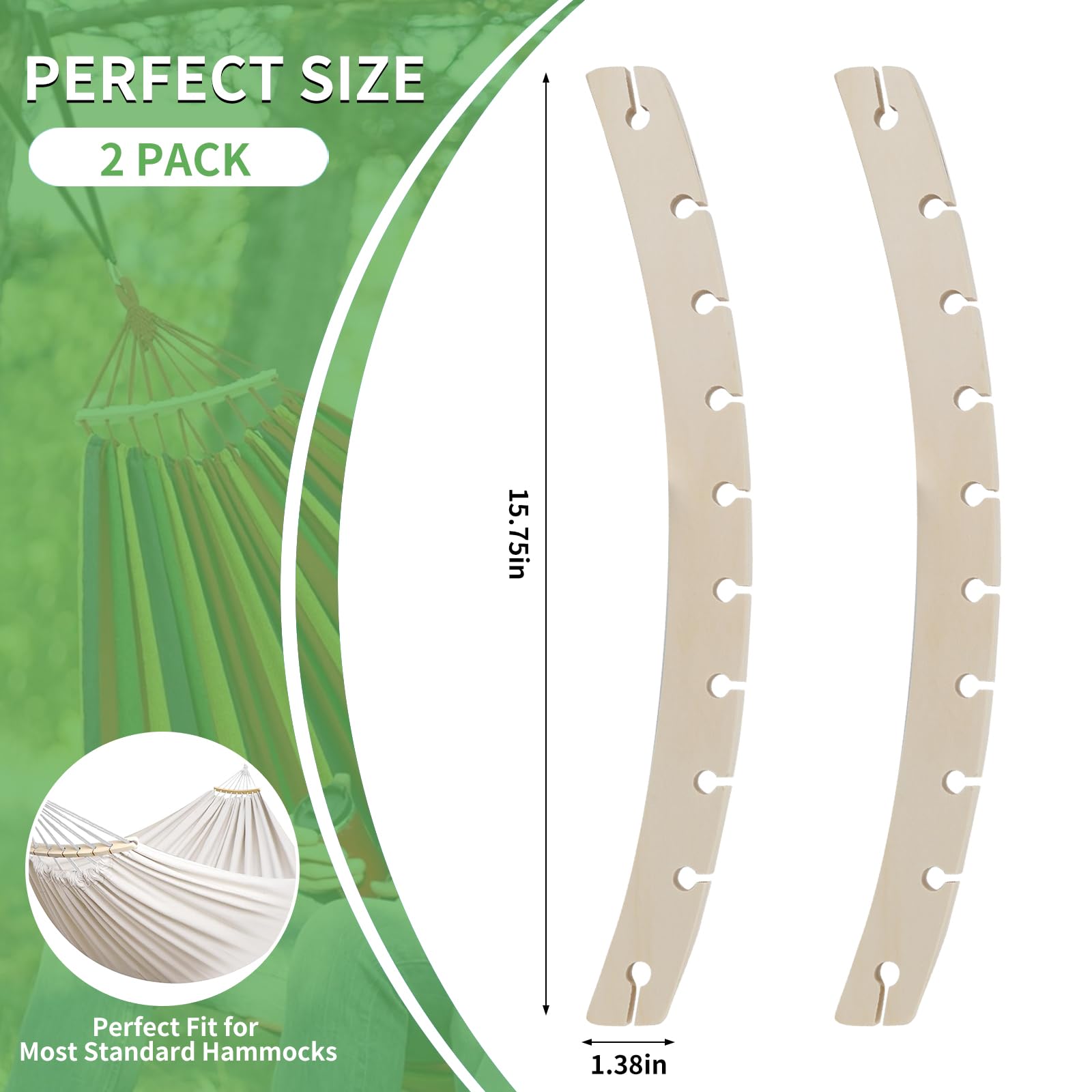 Fevbcnrj detachable-design hammock bar demonstrates easy swap-in for kits.