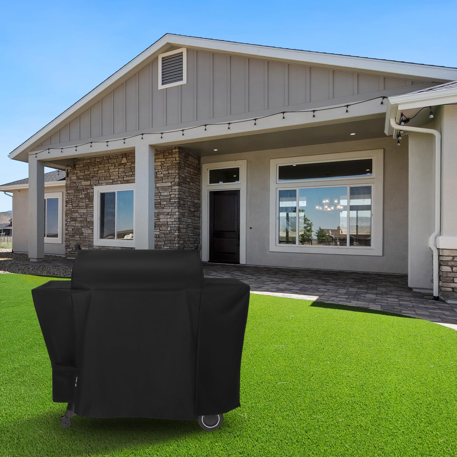 FEVERCOVER 54 by 24.5 by 45 inch size fits Traeger Ironwood 885 and similar grills