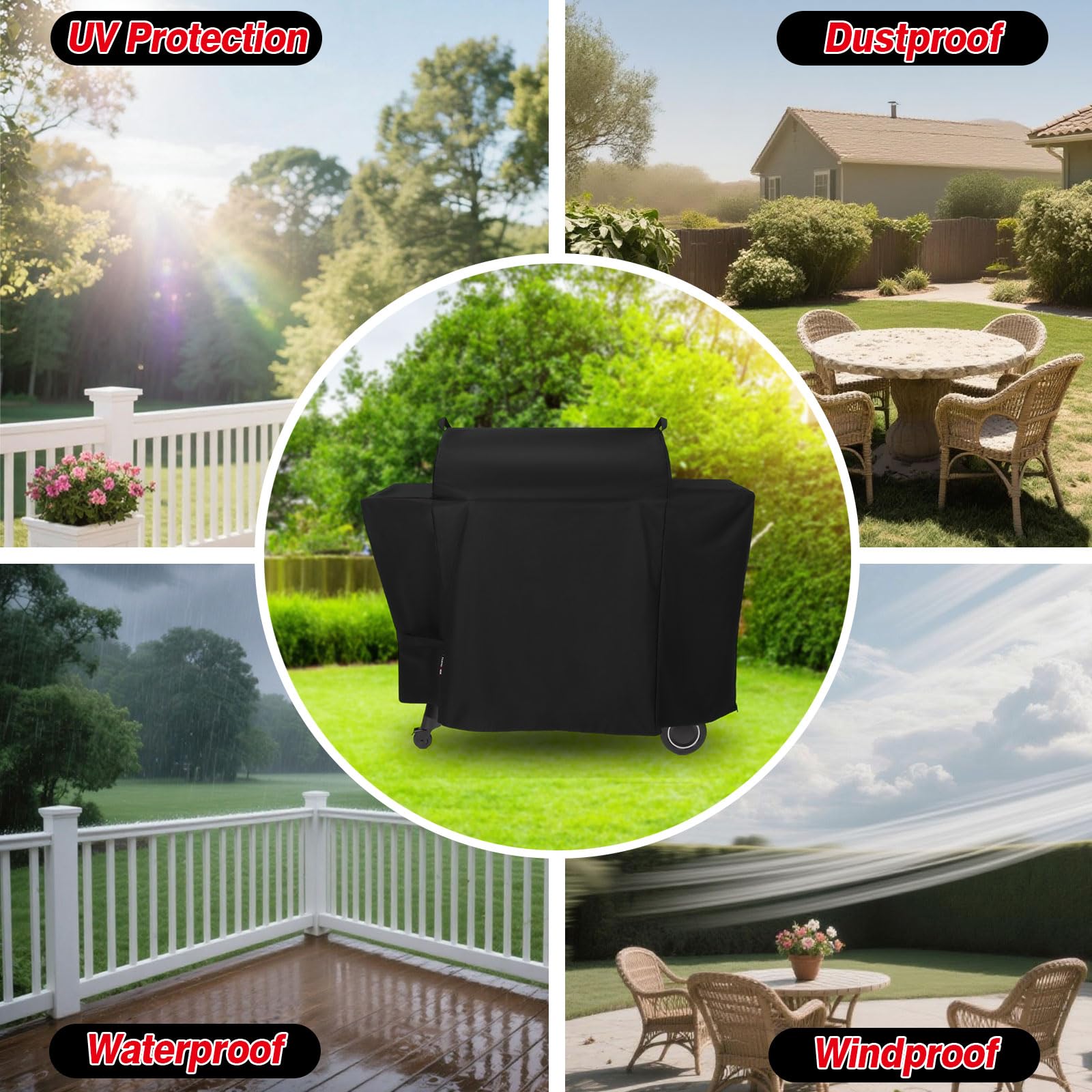 FEVERCOVER all-season protection shields from rain, snow, wind, and hail
