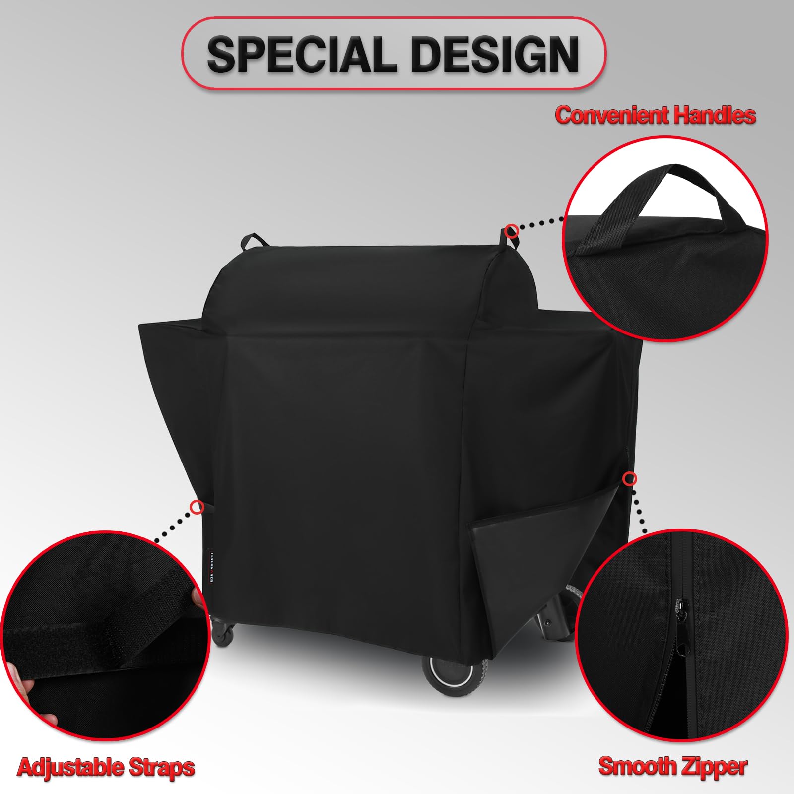 FEVERCOVER double-stitched seams prevent water seepage and wear