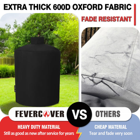 FEVERCOVER 600D fabric with waterproof coating protects outdoor grills.