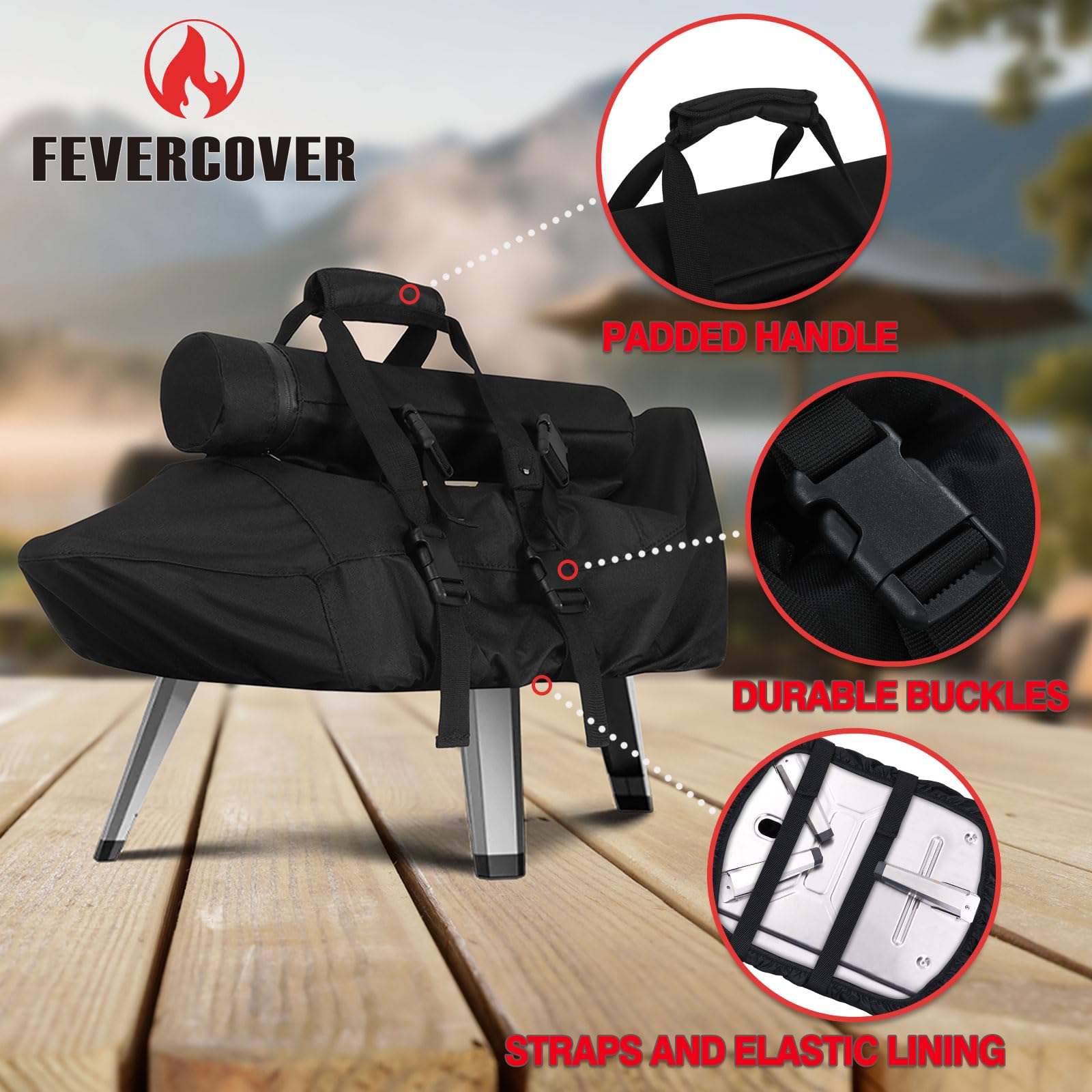 FEVERCOVER Karu 12 tear-resistant cover stands up to wind and wear.