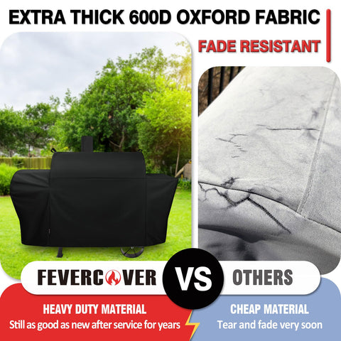 FEVERCOVER Longhorn cover adjustable straps in windy conditions secure fit.