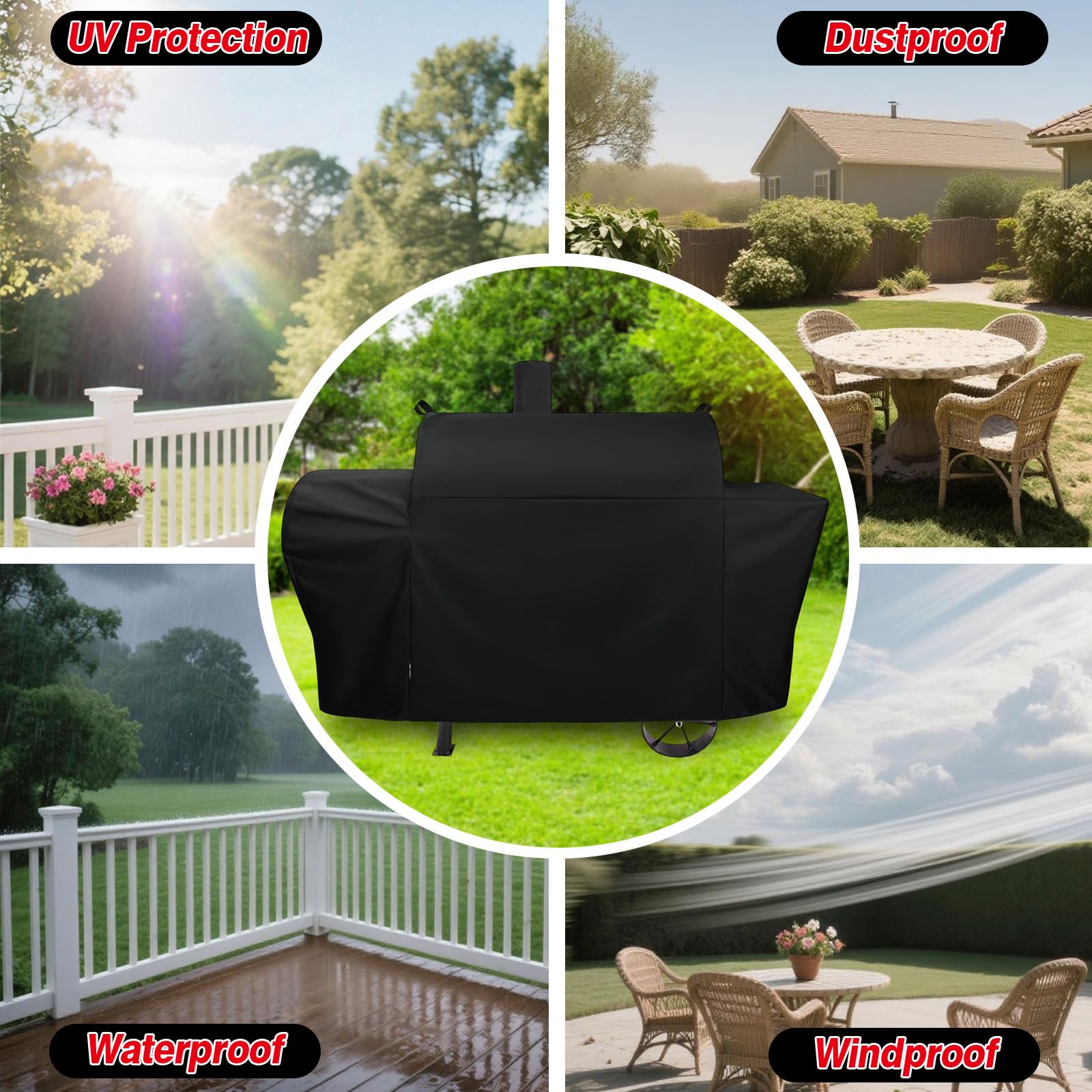 FEVERCOVER Longhorn cover complete protection for grill and storage.