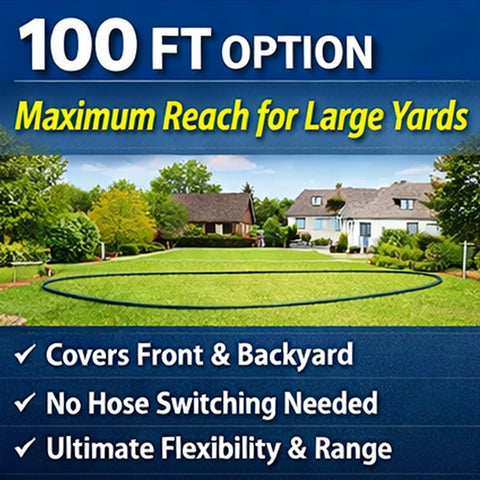 Fevone flexible garden hose bends around corners for easy irrigation.