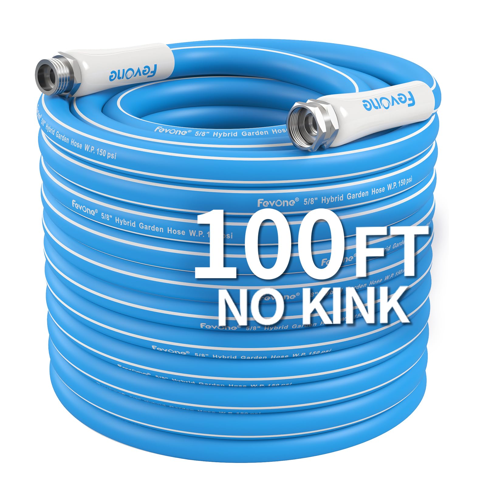 Fevone kink-free hose 100ft enables smooth watering with consistent pressure.