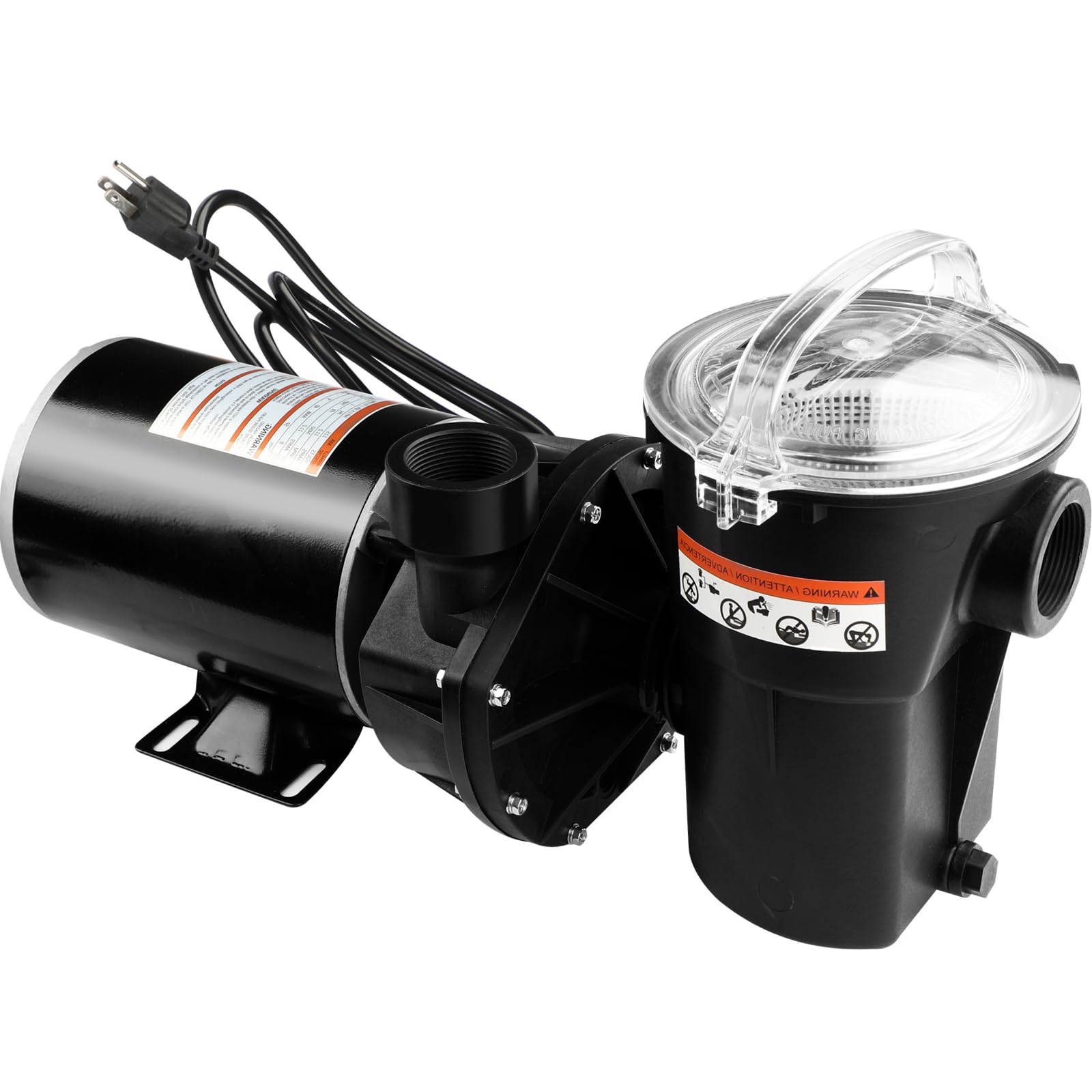 Fexhull 1.5 HP pool pump exterior view shows compact, corrosion-resistant housing for above ground pools.