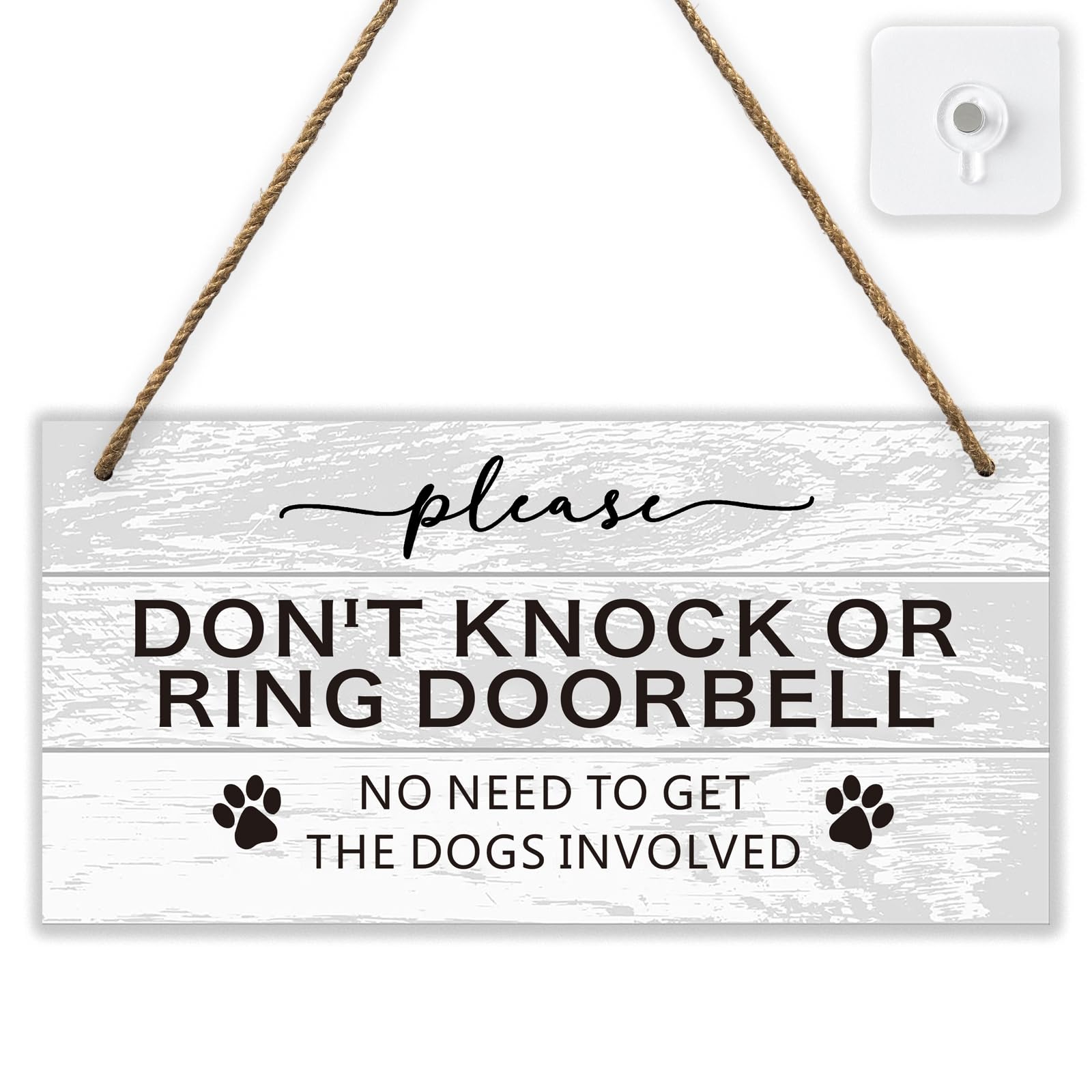 FEXICHUJI dont-knock sign front door clearly communicates your preference to visitors