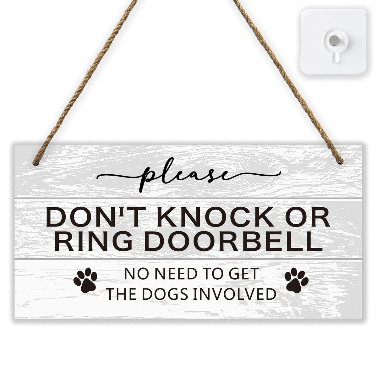 FEXICHUJI dont-knock sign front door clearly communicates your preference to visitors