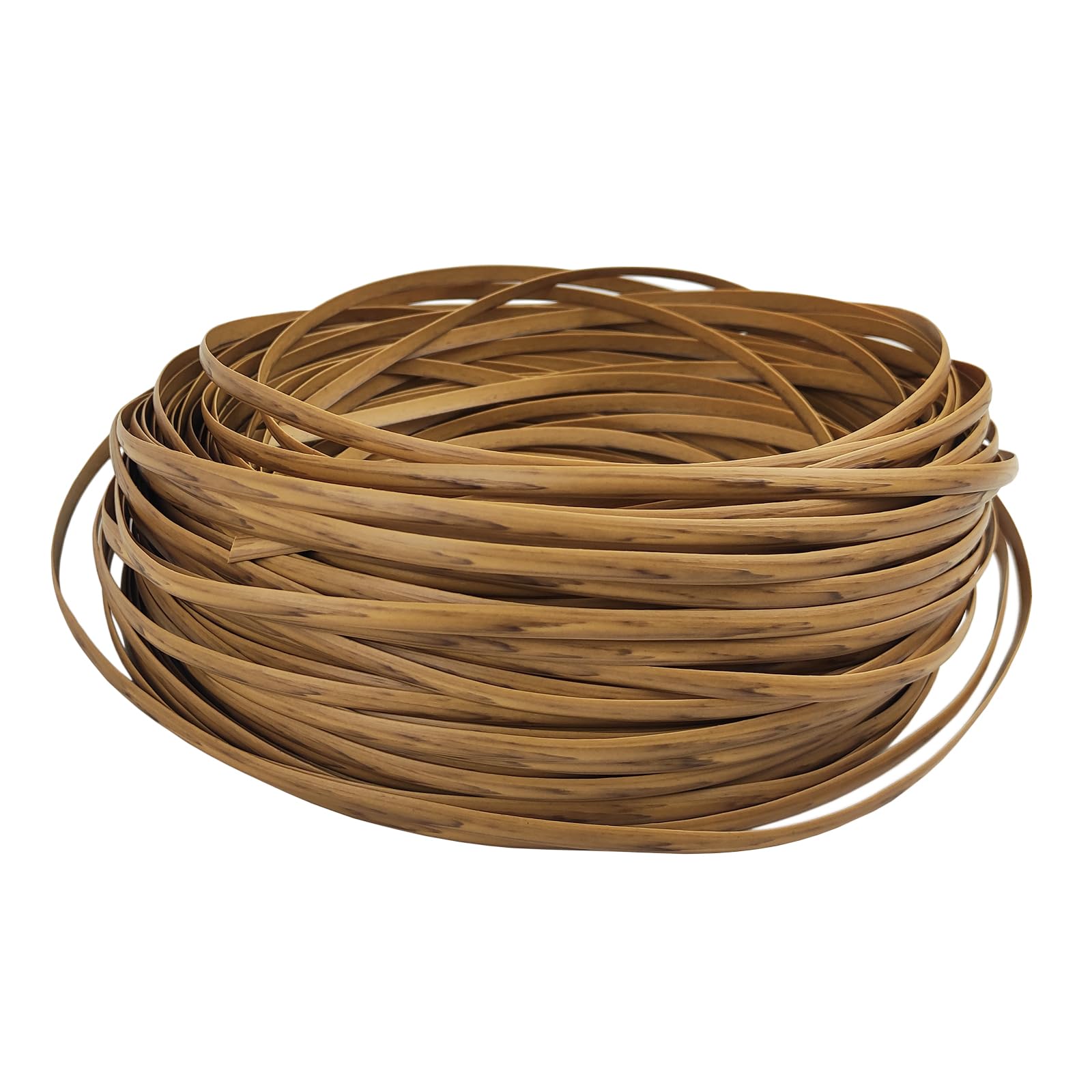 Feyart 7mm wood-grain PE rattan strip for outdoor furniture repair and long-lasting restoration.