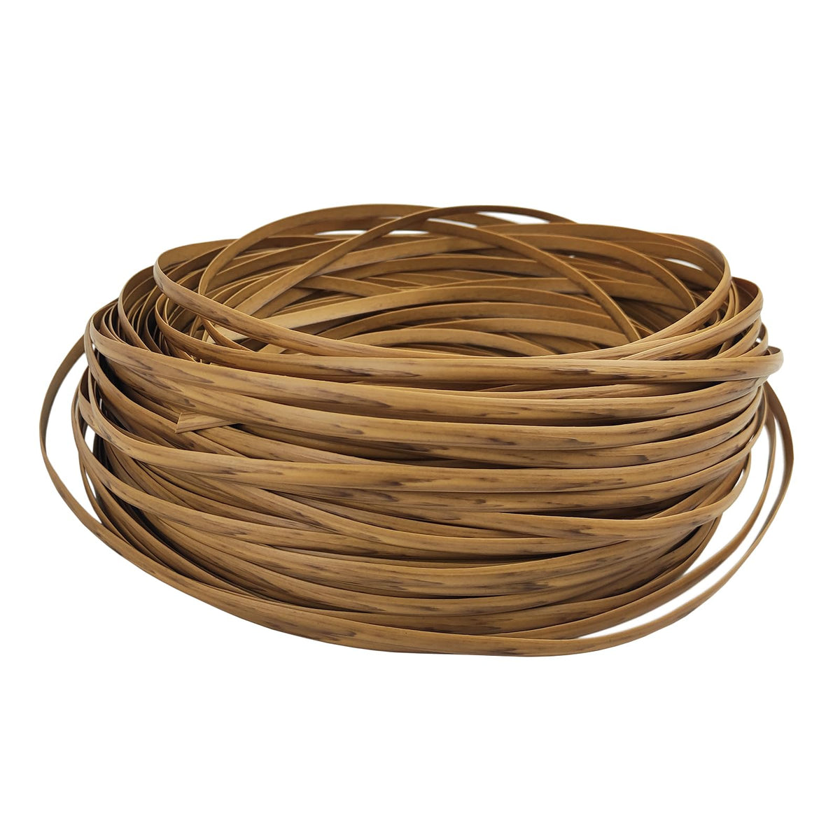 Feyart 7mm wood-grain PE rattan strip for outdoor furniture repair and long-lasting restoration.