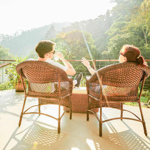 Feyart matches most wood tones for seamless patio furniture restoration.