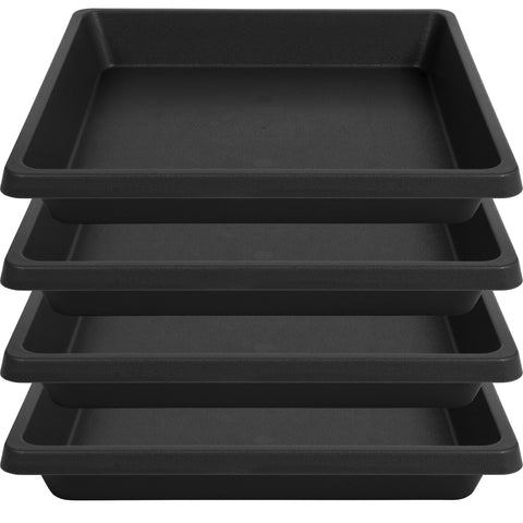 Feyvdzv 6-inch square plant saucer catching excess water under indoor pots