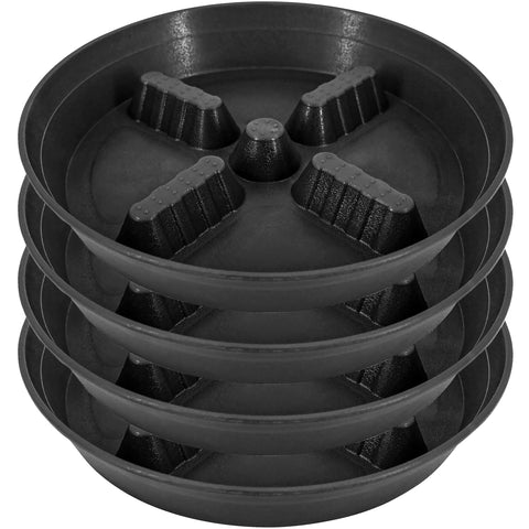 Feyvdzv plant saucer 8-inch thick plastic protects surfaces from spills