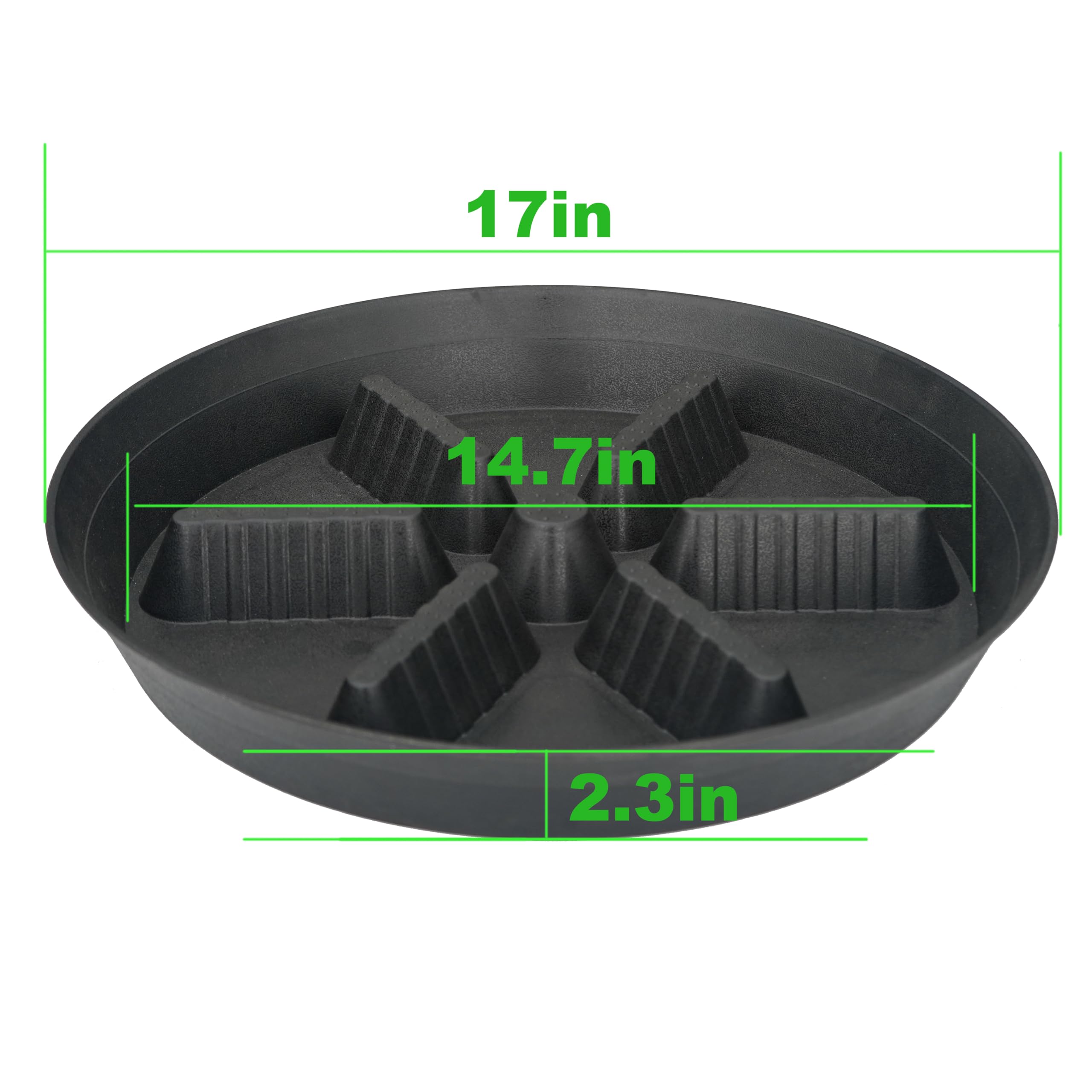Feyvdzv plant saucer 9 inch for indoor pots, durable tray prevents spills.