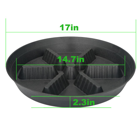 Feyvdzv plant saucer 9 inch for indoor pots, durable tray prevents spills.