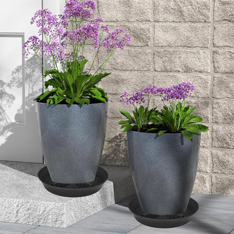 Feyvdzv raised-grid drainage helps prevent waterlogging around pots