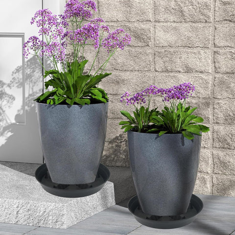 Feyvdzv raised-grid saucer promotes airflow and prevents waterlogging.