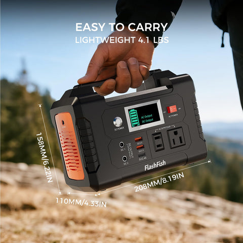FF Flashfish compact design with soft handle fits a backpack