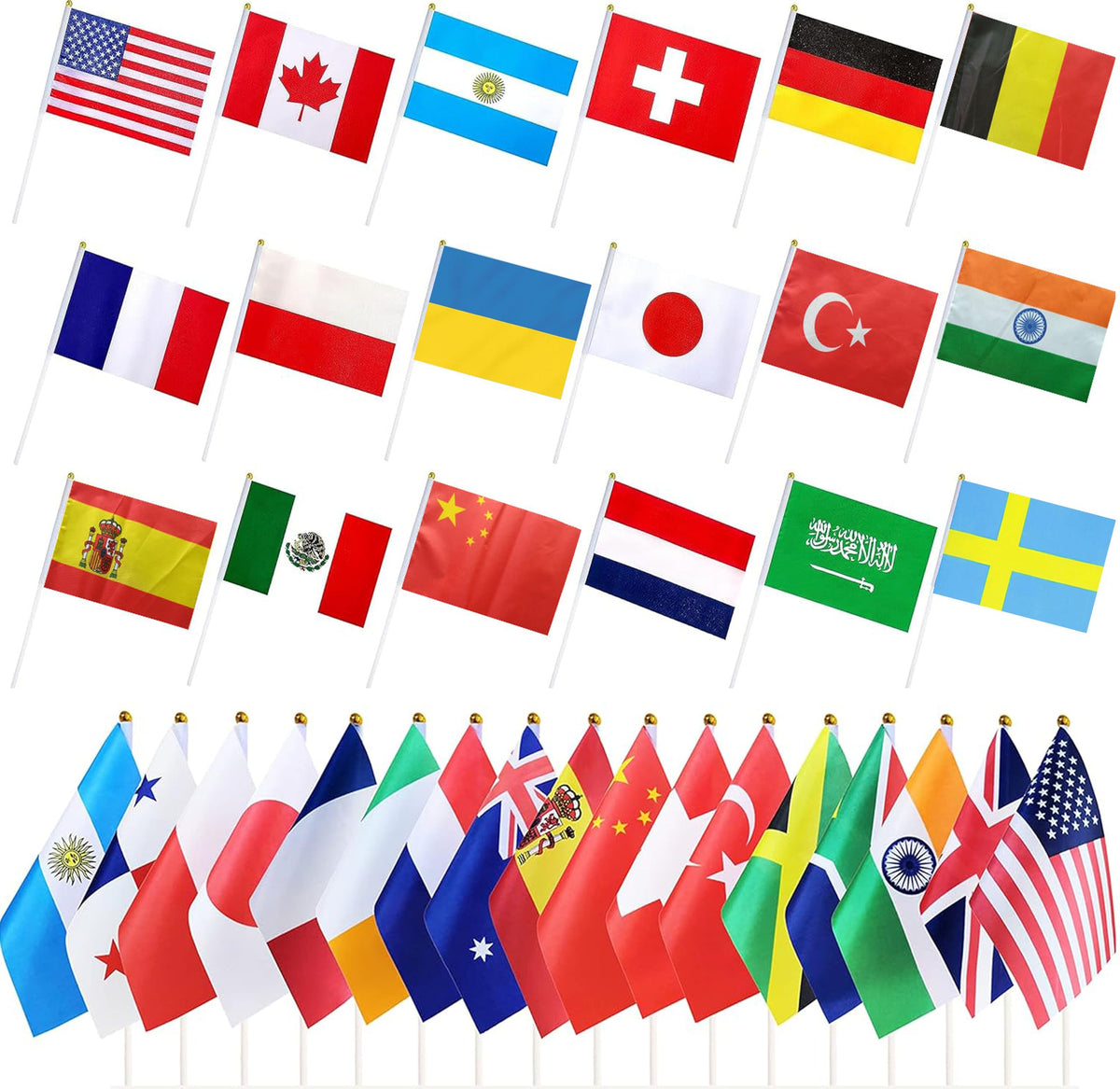 FFILL United States flag mini banner, ideal for classrooms and celebrations indoors