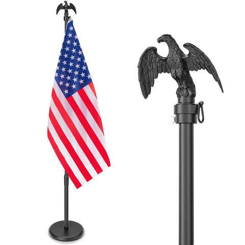 FFILY 8ft indoor flag pole base demonstrates sturdy stability for prominent displays.