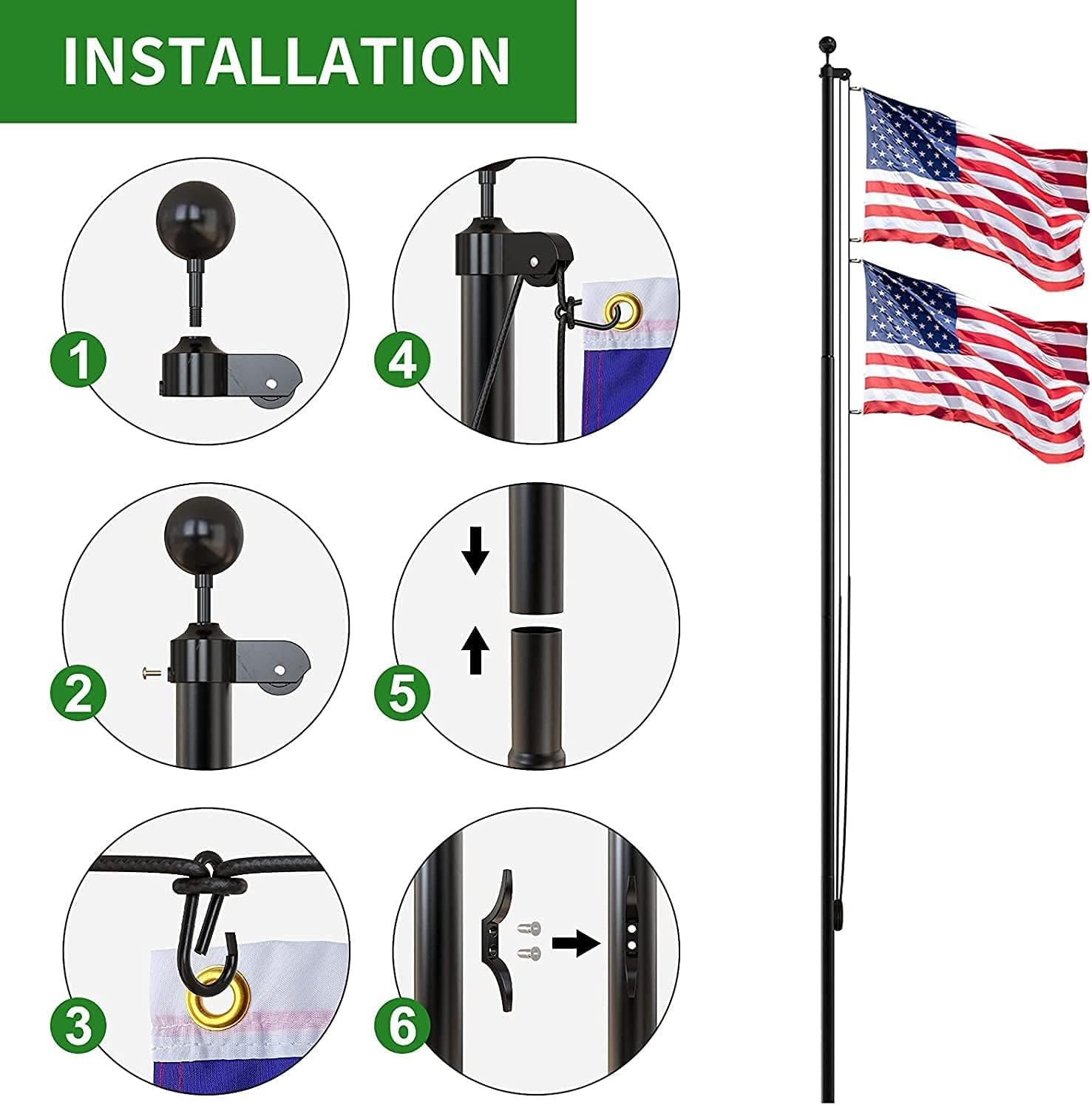 FFILY aluminum pulley truck and rope enable smooth hoisting
