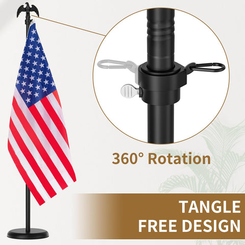 FFILY counterweight base provides steady support for indoor flag displays.