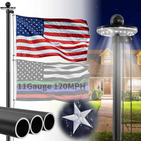 FFILY 25 ft flag pole outdoors ready for a bold display
