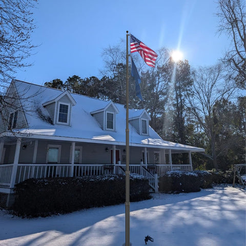 FFILY wind-resilient design keeps flags upright in high winds