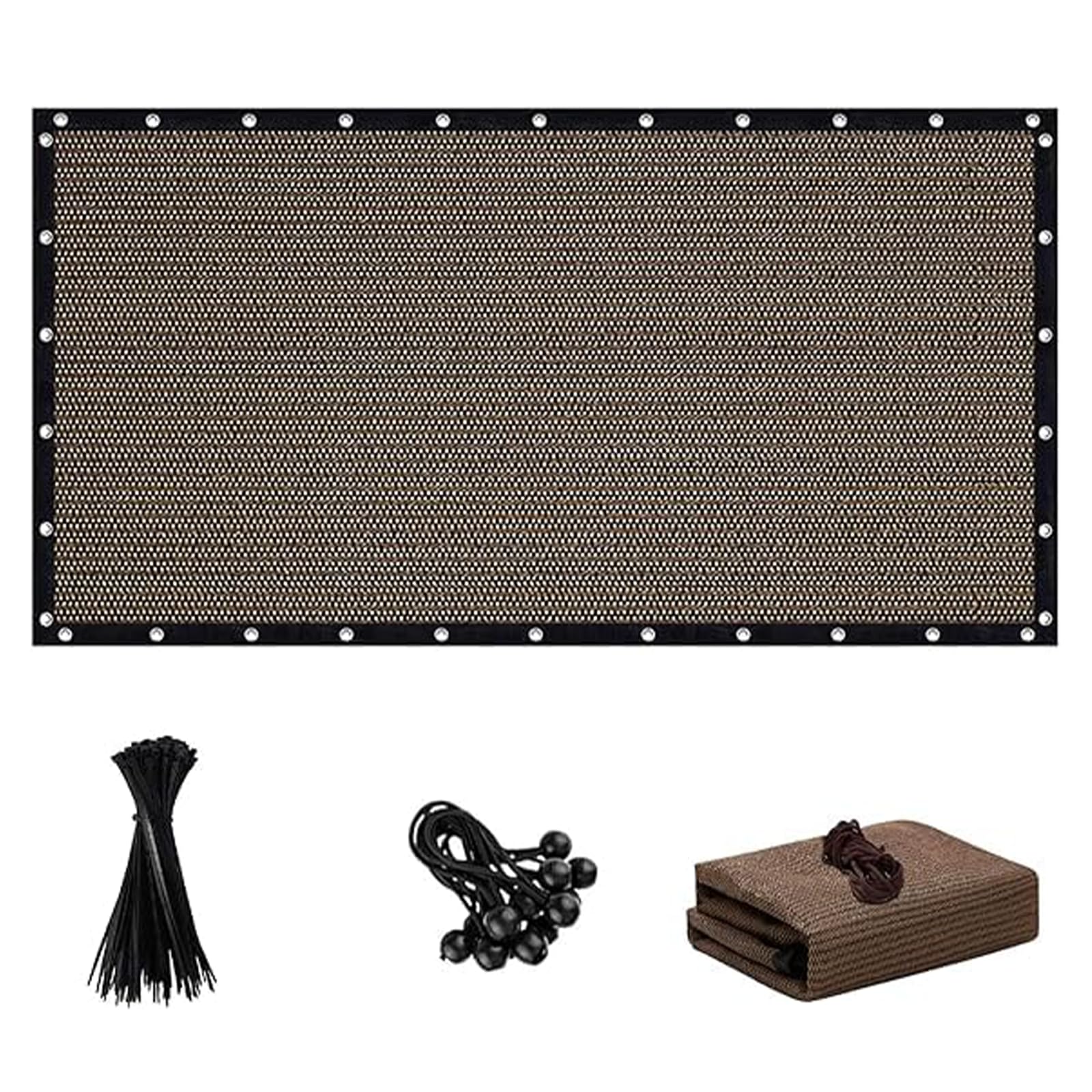 FFKQBH 90% sun shade cloth with grommets for pergolas provides cooling shade and airflow