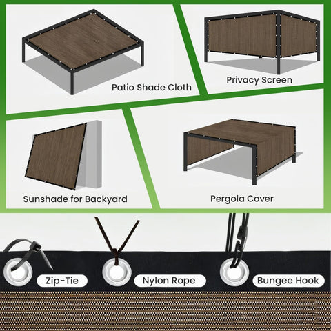 FFKQBH durable shade fabric designed for wind resistance and color retention.