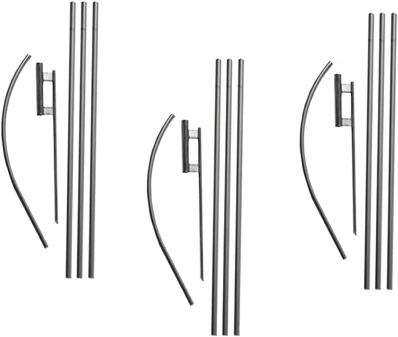 FFN Swooper Flutter flag pole sections telescoping for quick setup.