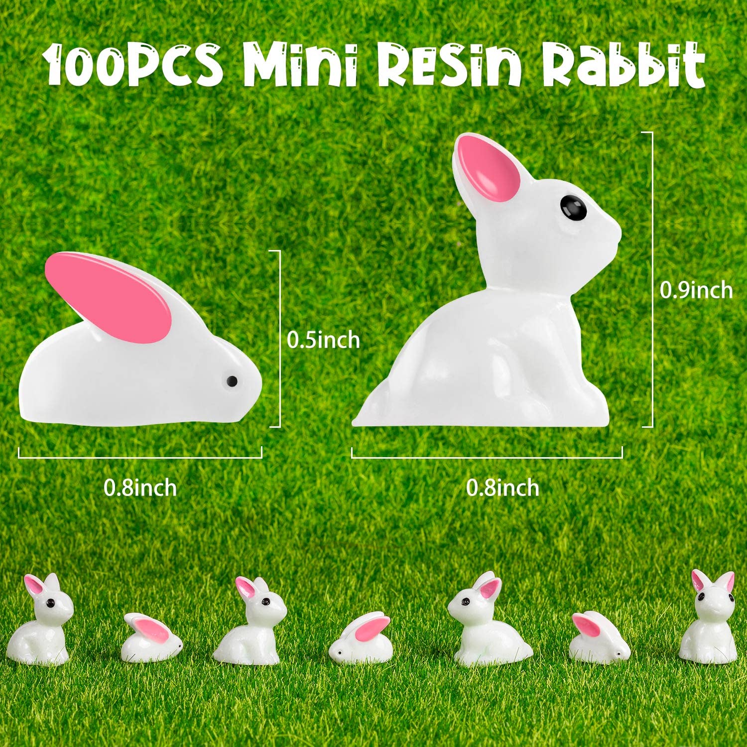 FFNIU Easter bunny ornaments set for festive home decoration.