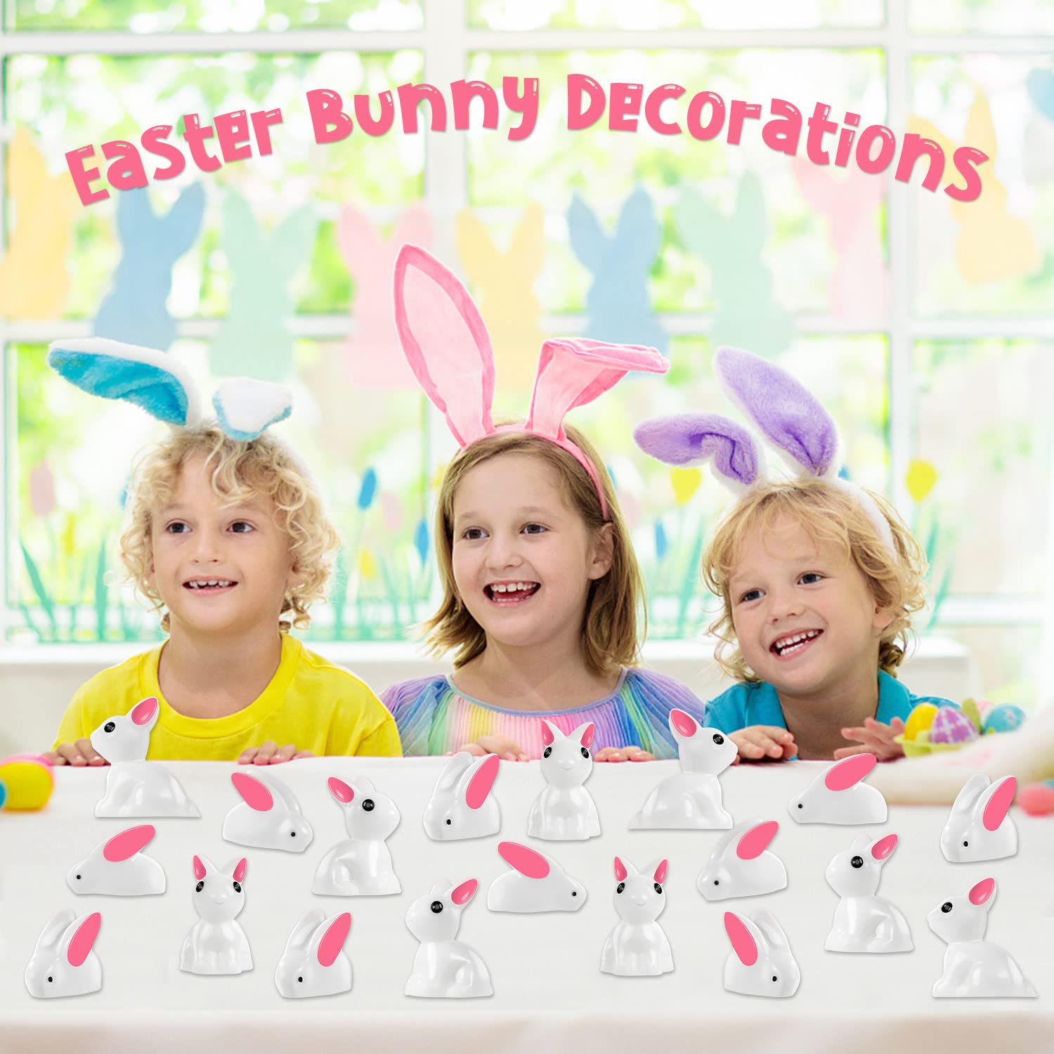 FFNIU miniature rabbits for fairy-tale garden landscapes and displays.