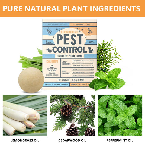 FfordHome Pest Control Balls indoor-application shown for kitchen or closet pest deterrence.