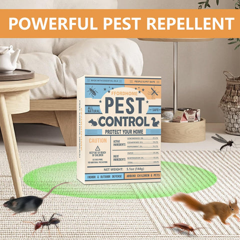 FfordHome pest repellent ball safety notes emphasize family-friendly use around pets.