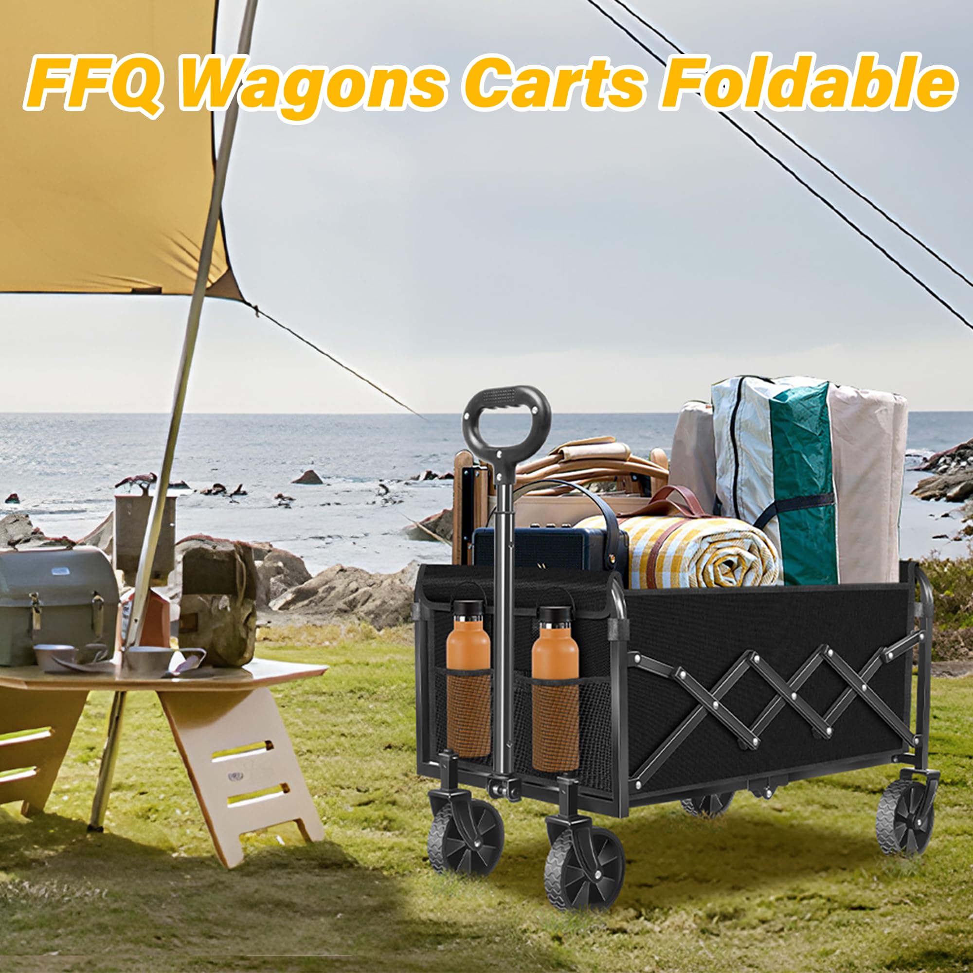 FFQ rugged Oxford fabric wipes clean after outdoor use.