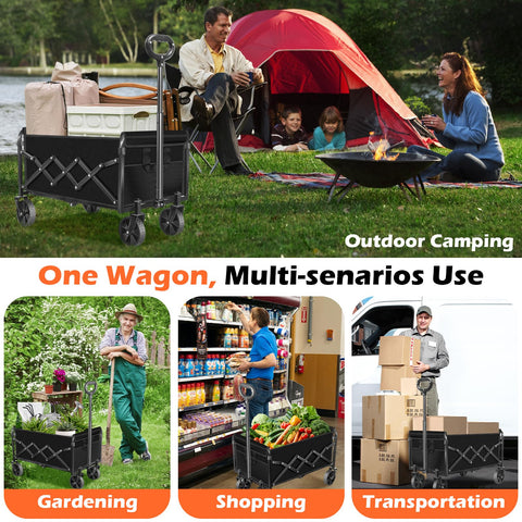FFQ Wagons Foldable Cart organized garden tools on the go