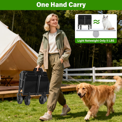FFQ Wagons high-capacity carrier for groceries or gear.
