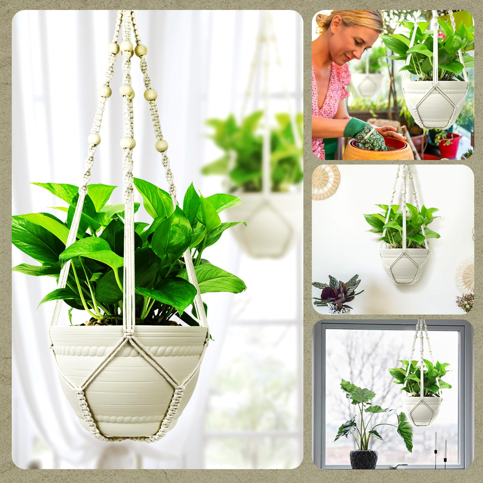 FGSAEOR no-assembly design makes quick hanging in kitchens, halls, or patios.