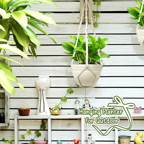 FGSAEOR ivory macrame adds warm texture to indoor-outdoor spaces.