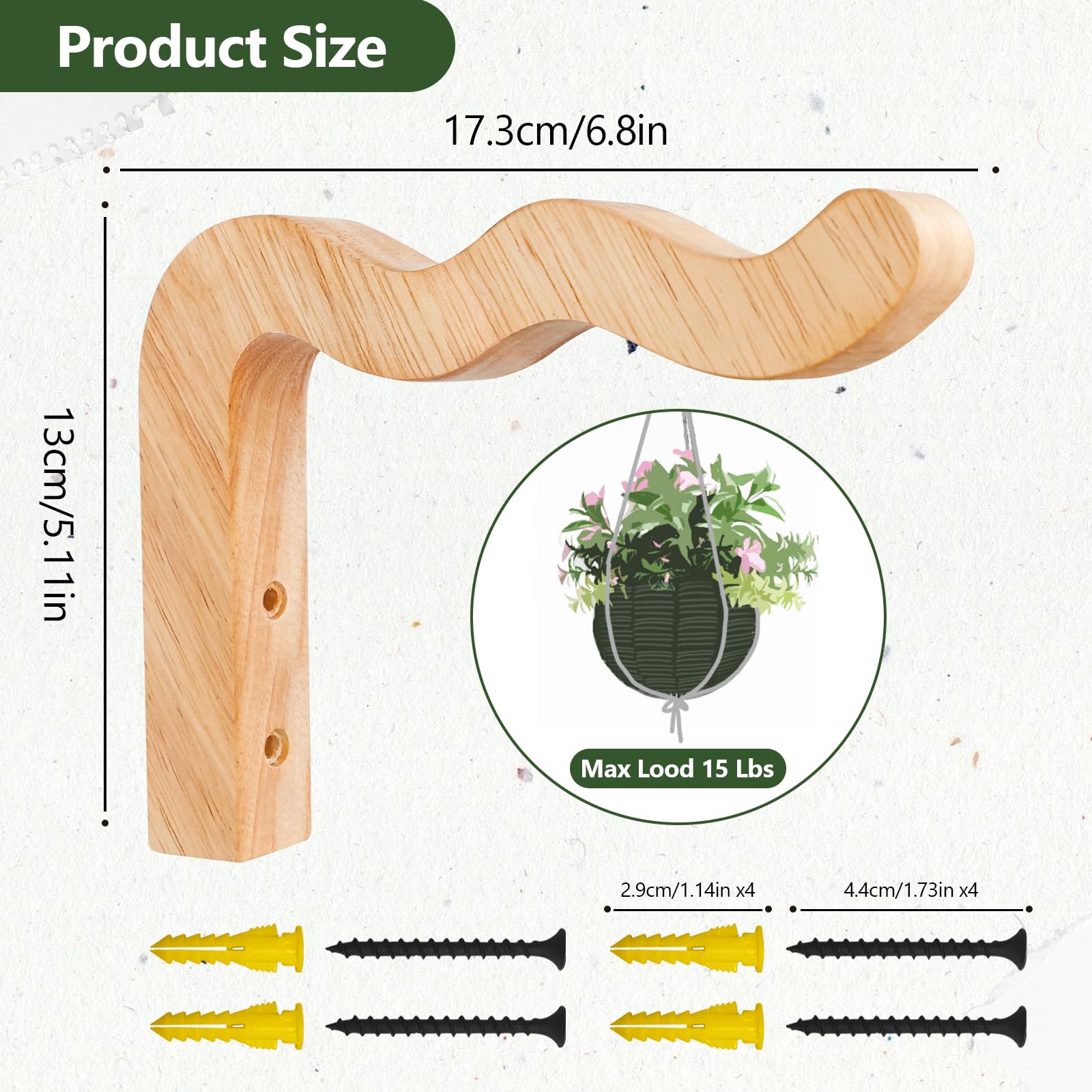 FGSAEOR outdoor plant hooks installation on wall or fence